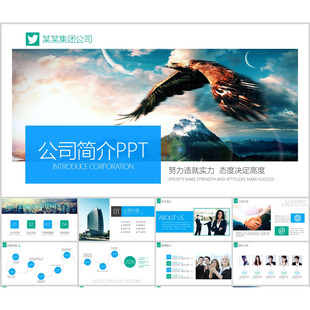 大气高端公司简介产品宣传ppt模板年终总结汇报营销数据分析ppt