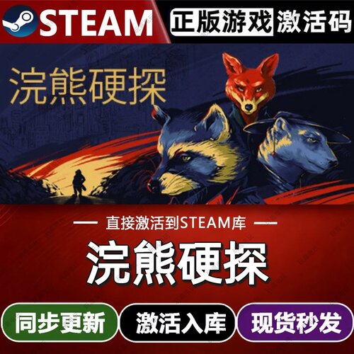 浣熊硬探steam游戏cdkey激活码单机电脑游戏全球区兑换码入库玩pc