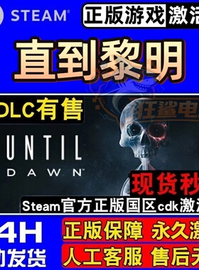 直到黎明正版Steam激活码CDKey入库全球Until Dawn 全DLC恐怖游戏