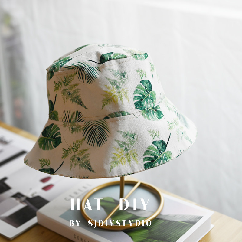 【渔夫帽】布艺材料包套装手工自制夏天防晒帽子免烫免裁剪手缝