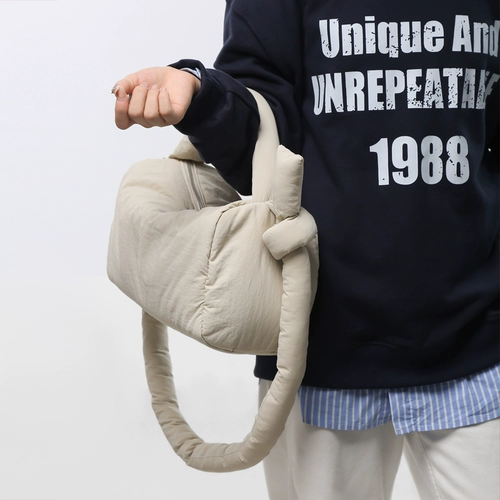 Подушка, сумка через плечо, зимняя сумка на одно плечо для школьников с пухом, пуховик для выхода на улицу