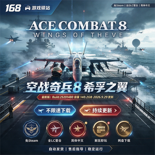 空战奇兵8希孚之翼 免Steam 全DLC中文PC免安装解压即玩网盘下载
