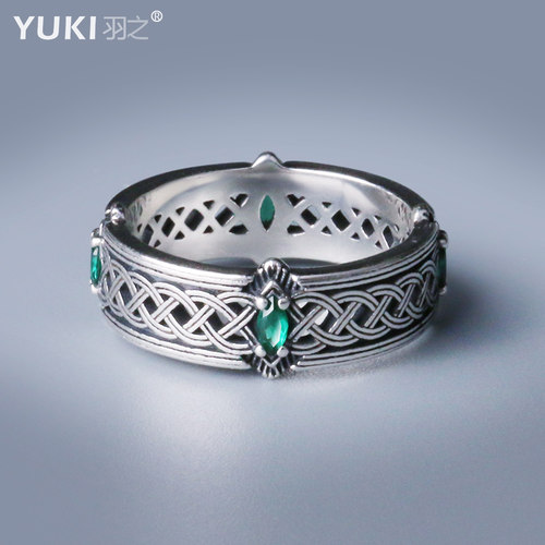yuki男士925纯银戒指女ins银饰品
