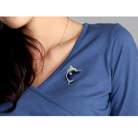 Broche homme YUKI en cristal autrichien - Ref 1178358 Image 4