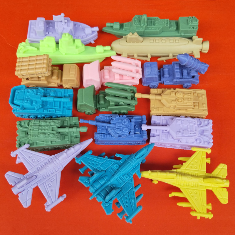 军事模型拼装橡皮擦盲盒儿童拆装