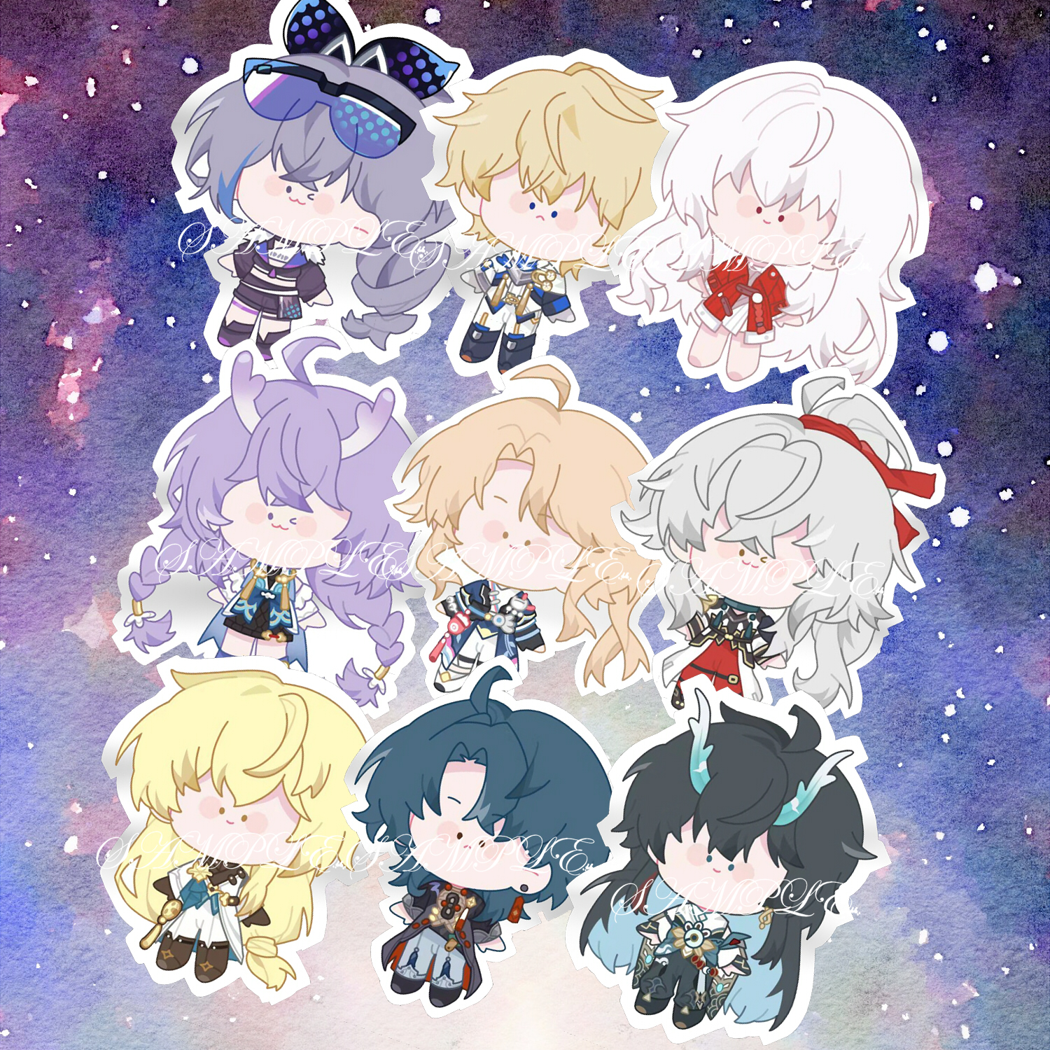 肥鲤动漫同人周边崩坏星穹铁道刃/饮月君/景元豆豆眼异形抱枕挂件