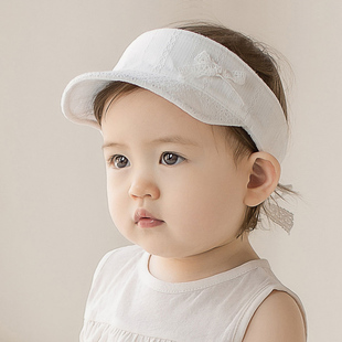 休闲鸭舌帽 男女宝宝遮太阳帽子 婴幼儿童空顶帽 M493韩国进口夏季