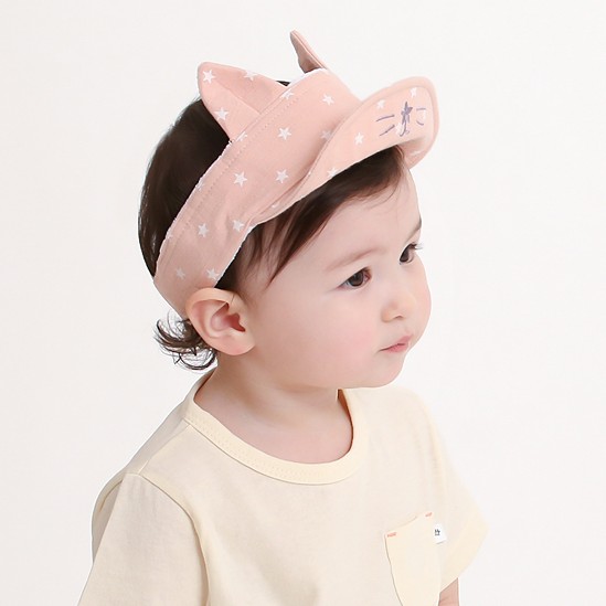 M418韩国进口婴幼儿童软帽檐翻边空顶鸭舌帽男女宝宝夏遮太阳帽子