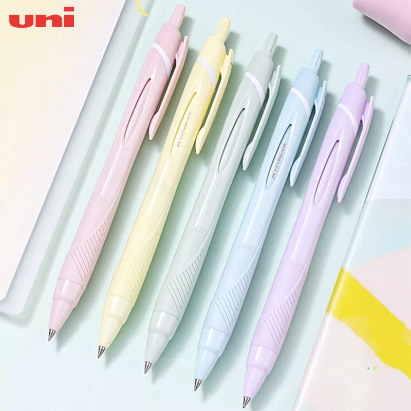 日本uni三菱sxn-150限定色速干按动式中油笔学生用防水顺滑圆珠笔
