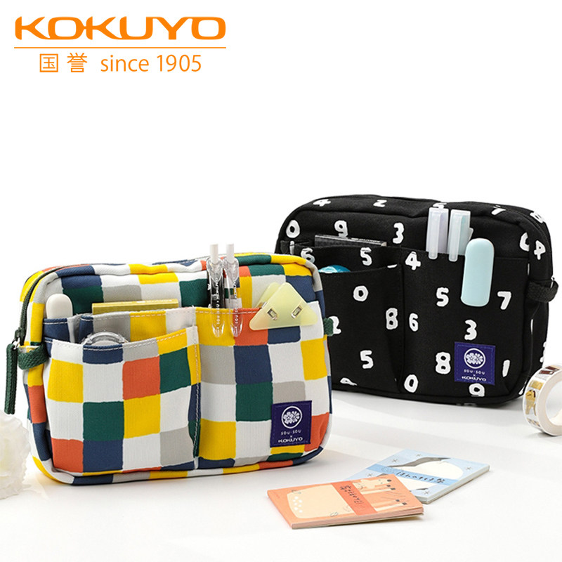 日本KOKUYO国誉SOUSOU联名包中包可爱小清新烧饼包斜挎包收纳书包