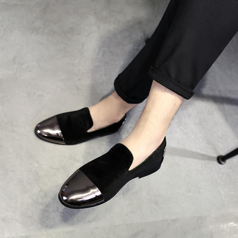 发型师尖头皮鞋韩版男士夜店