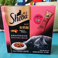sheba Xibao Sandwich Pastry 135g Imported Cat Snacks Tuna Salmon Chicken Cat Cookies Teeth Cleaning and Grinding thumbnail 7