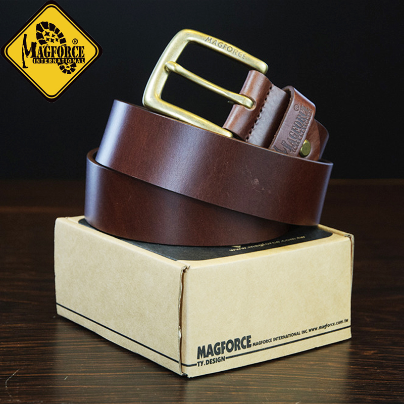 麦格霍斯3021头层牛皮战术腰带
