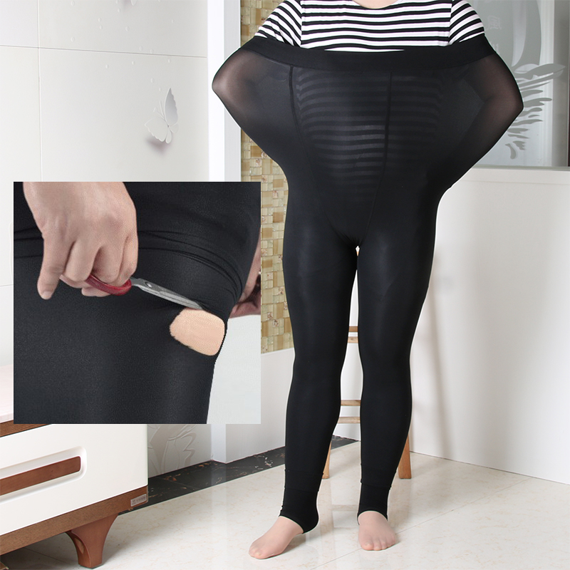 大码高腰加档中厚打底胖mm连裤袜