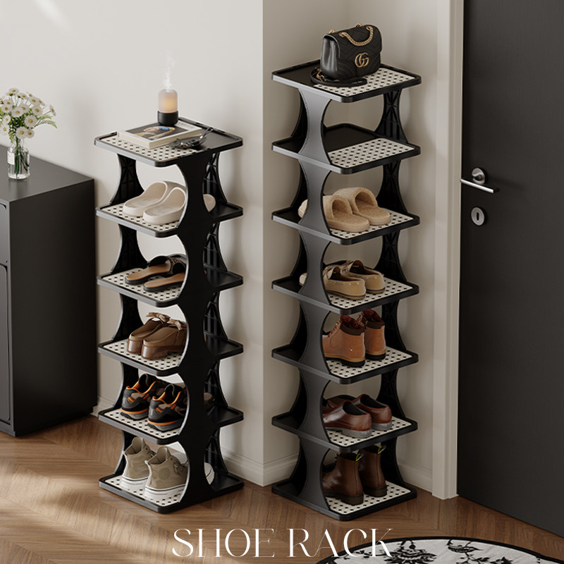 中古风简易鞋架门口窄小型鞋柜宿舍多层鞋子收纳神器出租屋省空间,收纳整理,鞋子收纳架,淘宝优惠券,粉丝福利购,淘宝优惠卷