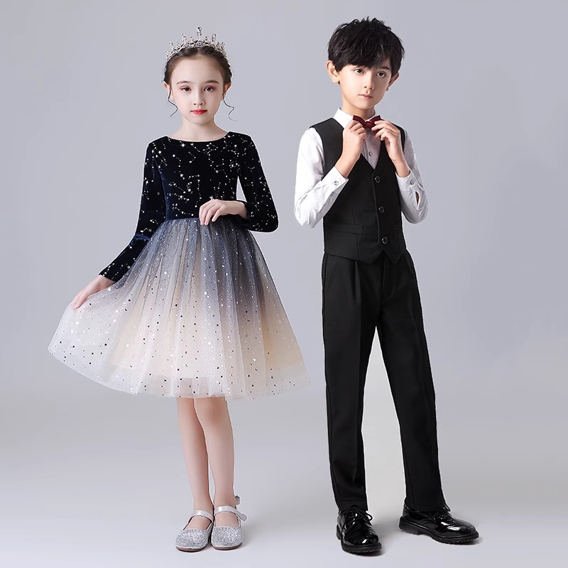 儿童合唱演出服小学生朗诵表演服