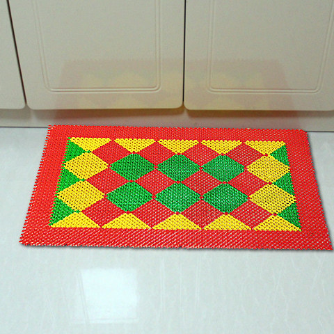 入户进门口地垫蹭脚垫除尘刮泥PVC镂空仿真草坪防滑厨房卫生间垫