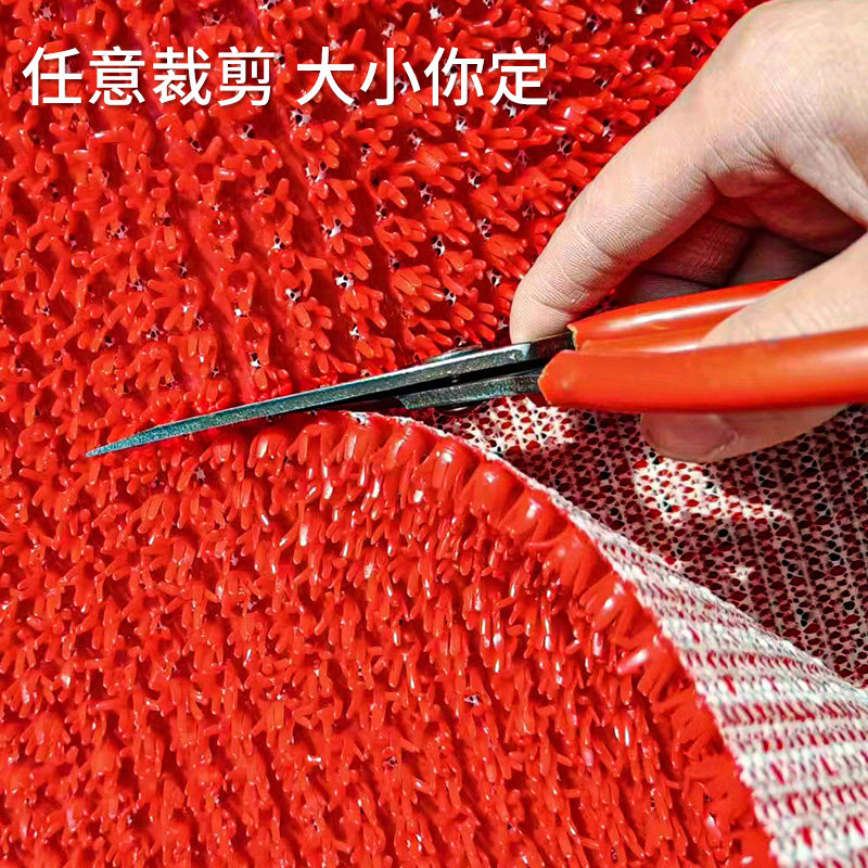 入户进门蹭土脚垫仿真人造草坪可裁剪隔水防滑塑料脚垫门垫地垫子