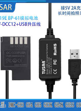 BLF19E假电池适用松下DMC-GH3 GH4 GH5 GH5S G9LGK微单充电宝USB