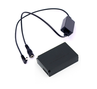 E17 50假电池 E15 E12 E10 24V降压线适用佳能DR 12V