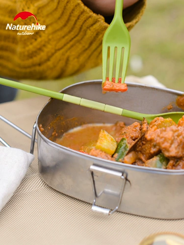 Модная дорожная посуда для путешествий, палочки для еды, ложка, вилка, комплект