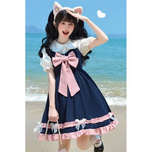原创花祈梦洛丽塔裙子全套薄款 JK森系初恋裙 学生连衣裙学院风夏季