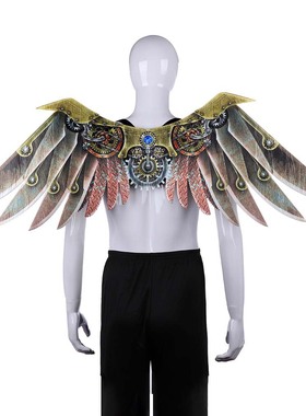 机械天使翅膀大人儿童刀锋战士朋克装扮酷节日聚会舞台表演出道具