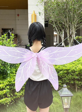 lovelive星空凛双色少女蝴蝶精灵仙子翅膀cos拍照舞台表演出道具