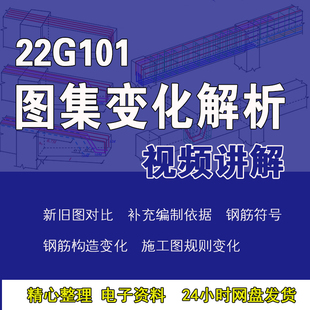 22G101系列图集新旧图集变化对比梁柱板钢筋变化规则构造解析视频