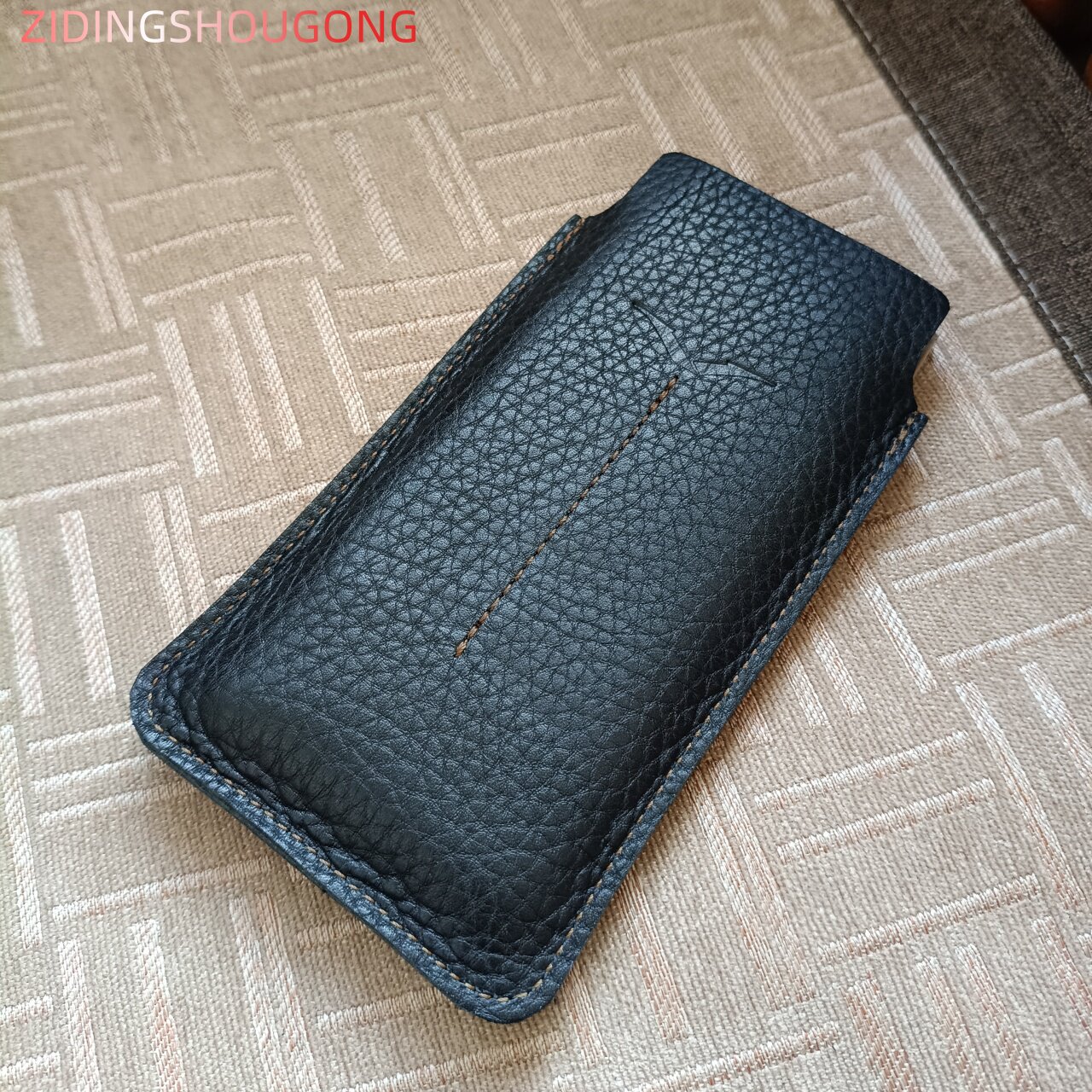 适用VERTU META手机壳手工皮具紫鼎真皮纯牛皮保护套支持定制防摔