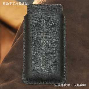 舒适头层牛皮保护壳复古风适用于VERTU纬图手机套 时尚 手工定制iVERTU 5G保护套威图软壳硬壳个性