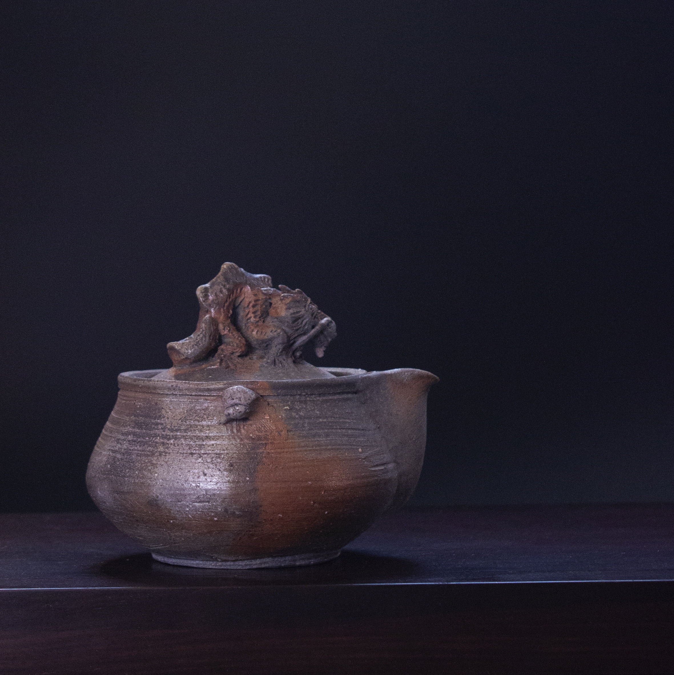 柴烧备前烧茶具陶宝瓶复古日式