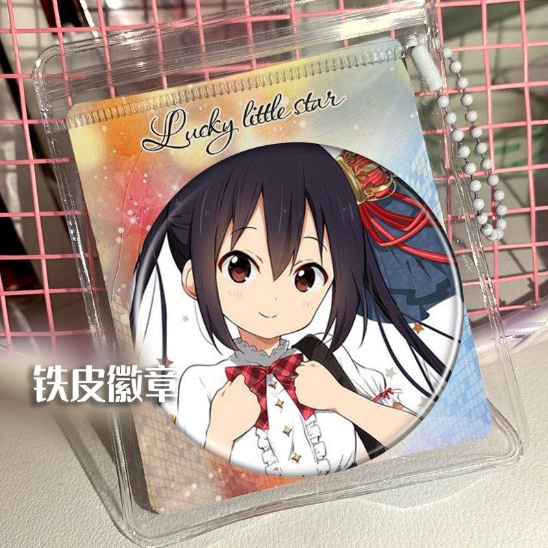 轻音少女 平泽唯 秋山澪中野梓周边谷子吧唧徽章胸针挂件胸章