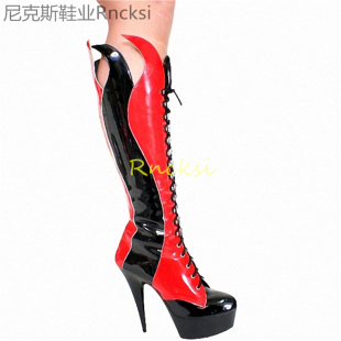 超显瘦秋季长靴高跟靴高筒靴内增高女靴长筒靴瘦腿时尚超高跟15CM