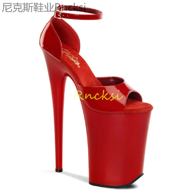 23cm细跟防水台防水台夜场凉鞋