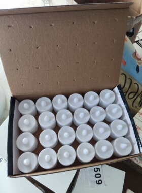 LED装饰蜡烛 塑料暖光小蜡烛 24个一盒