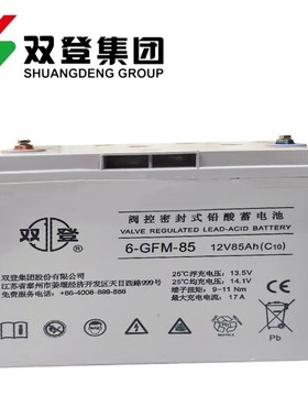 双登12V85AH 阀控式铅酸蓄电池6-GFM-85 通信应急照明UPS/EPS电源