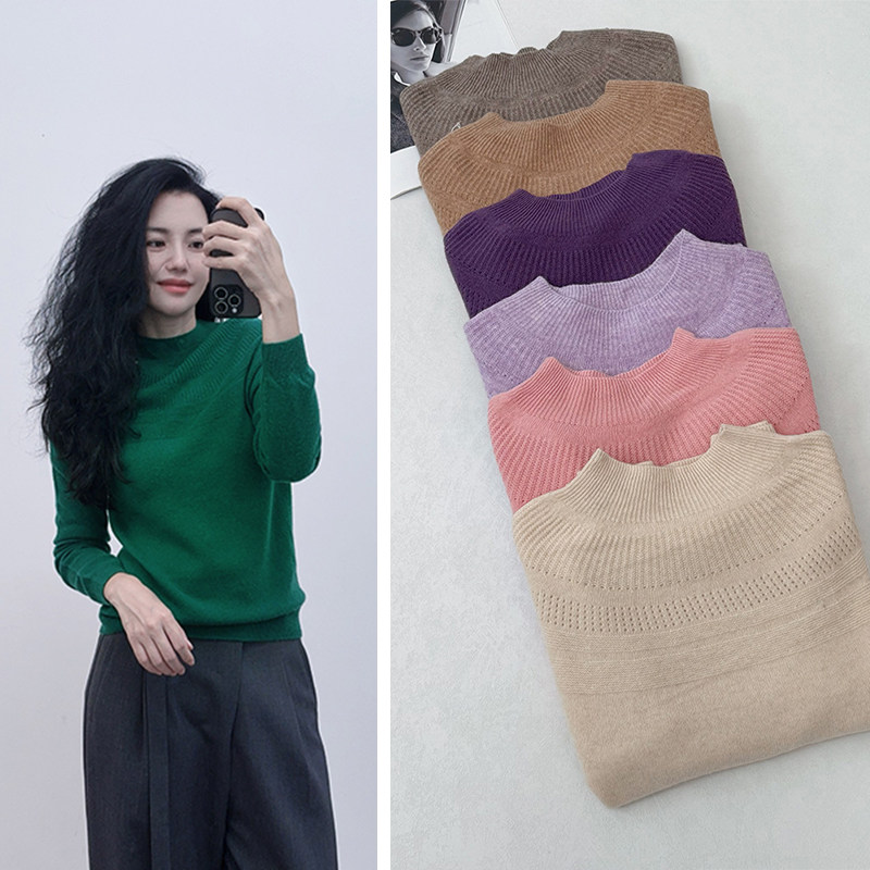 这镂空绝了！无缝纯羊毛保暖毛衣