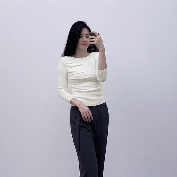 超值羊毛衫~春秋百搭不挑人圆领套头羊毛混纺弹力修身打底衫毛衣