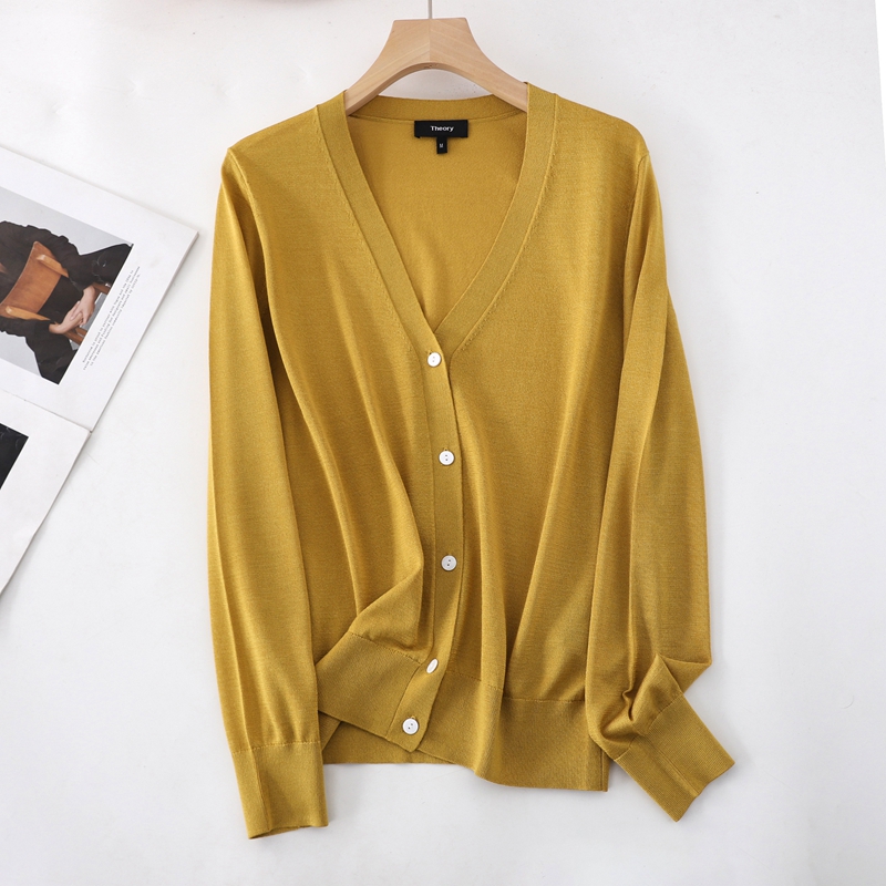 针织衫外搭开衫防晒衫桑蚕丝针织