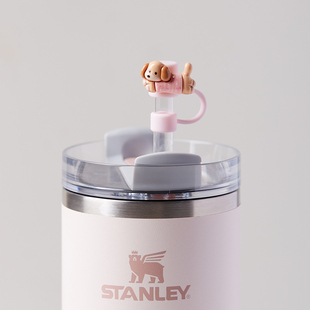 10mm腊肠狗吸管帽可爱适用stanley吸管套保温杯配件防尘塞吸管帽