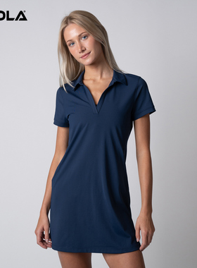 JOOLA匹克球运动POLO连衣裙户外百搭休闲短袖无扣领口比赛服
