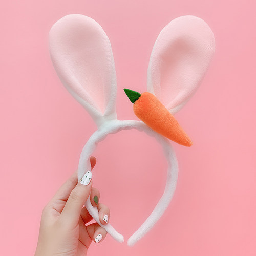可爱萝卜兔耳朵发箍创意卡通头饰
