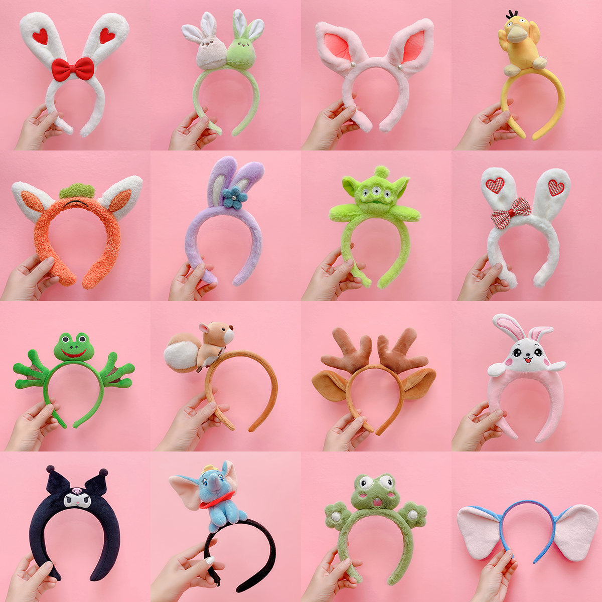 儿童发饰卡通头箍兔耳朵发箍洗脸
