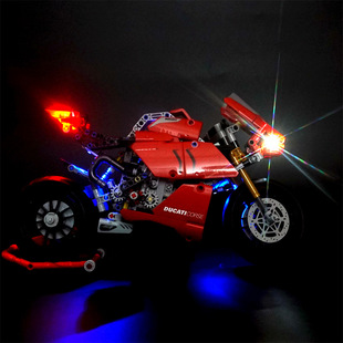 兼容乐高42107杜卡迪摩托车积木配套Led灯饰MOC灯光改装件diy灯组