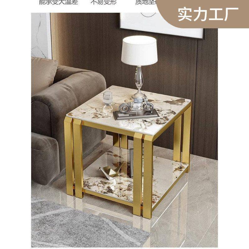 沙发边几轻奢岩板角几客厅边柜现代简约床头柜边桌极简方几小茶几,住宅家具,沙发+角几,淘宝优惠券,粉丝福利购,淘宝优惠卷