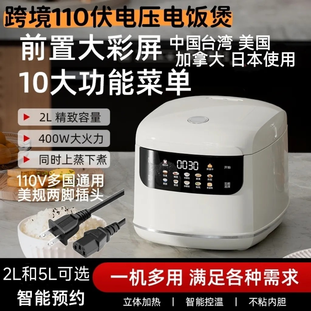 出口跨境110V电饭煲中国台湾美国加拿大日本多功能电饭锅2-6人