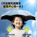 渔之源儿童新型伞帽头戴式雨伞露营遮阳头顶斗笠伞帽防晒专用头伞
