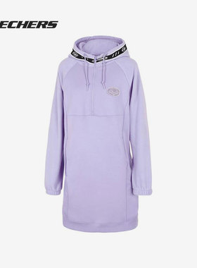 Skechers/斯凯奇正品秋季女子连帽休闲连衣裙P421W011