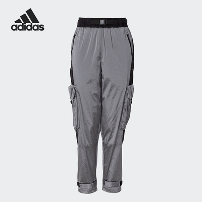 阿迪男运动机能风透气梭织长裤